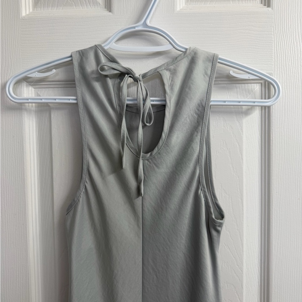 House of Harlow 1960 Grey Silver Sleeveless Satin Slip Maxi Dress XS - Picture 4 of 10